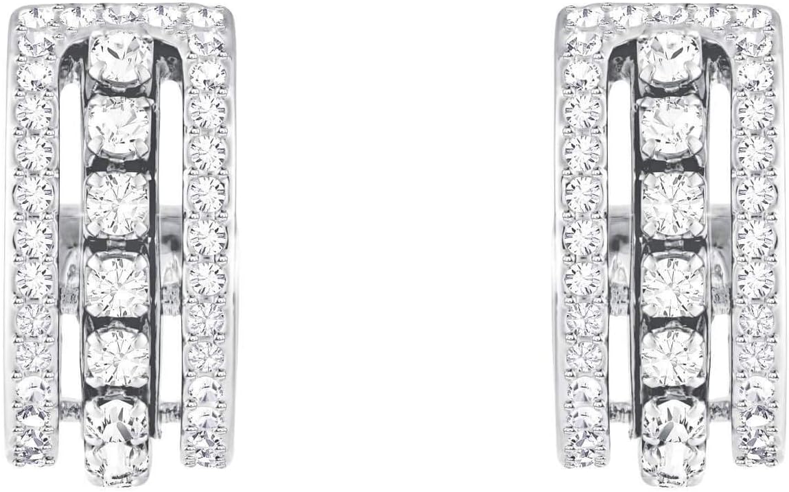 Swarovski Crystal Further Rhodium-Plated Earrings