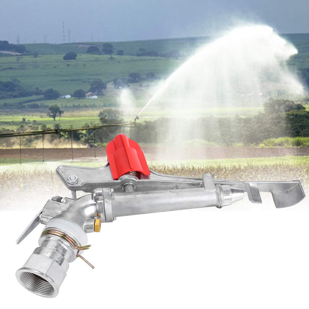 Yosoo Health Gear Irrigatore Oscillante 1,5in DN40, Femmina in Lega di Zinco, Ugello Ramato, Installazione Facile, Alta Pressione, per Giardino e Prato