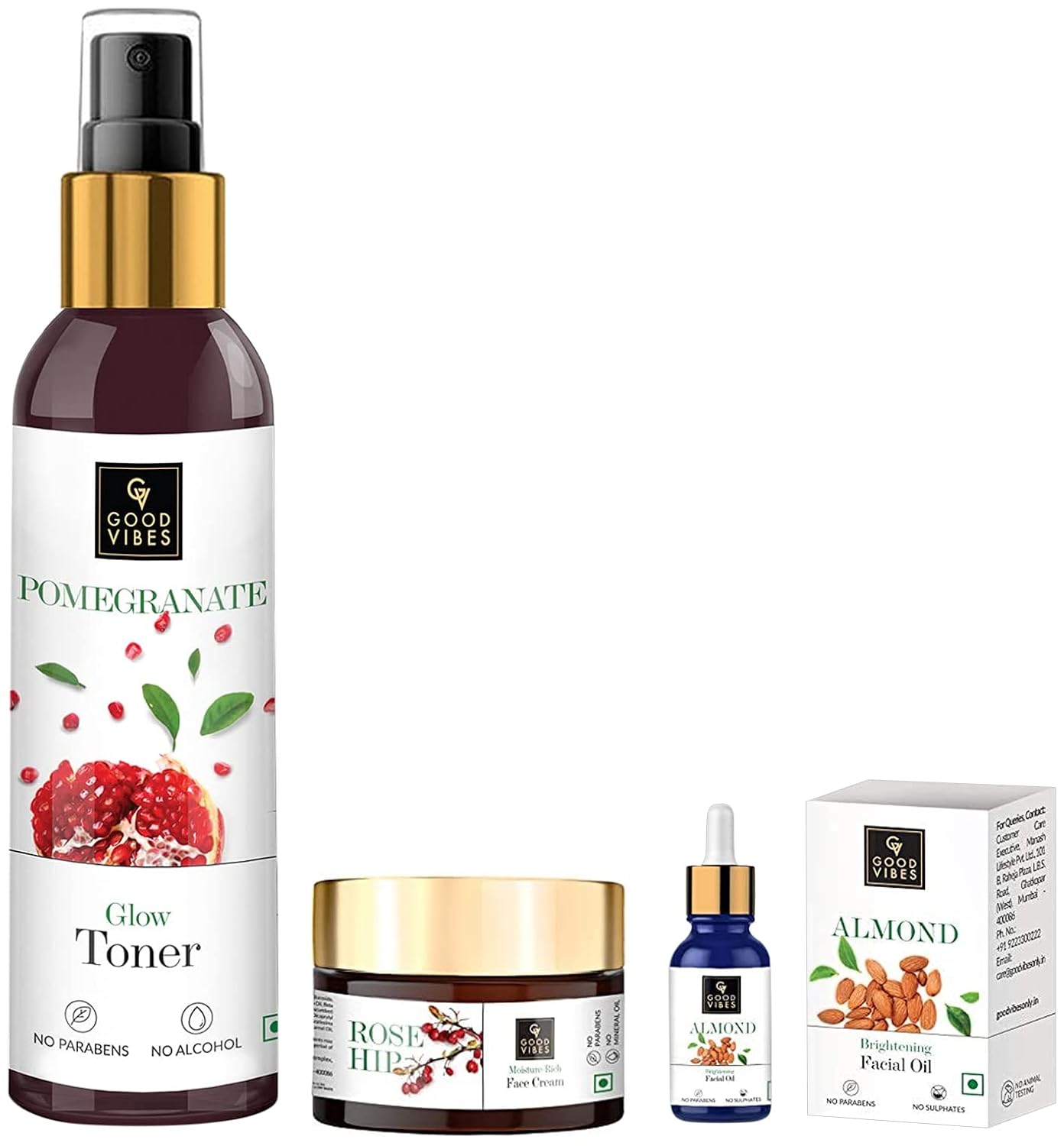 Good Vibes Good Vibes Toner 120 ml&Good Vibes Almond Skin Brightening