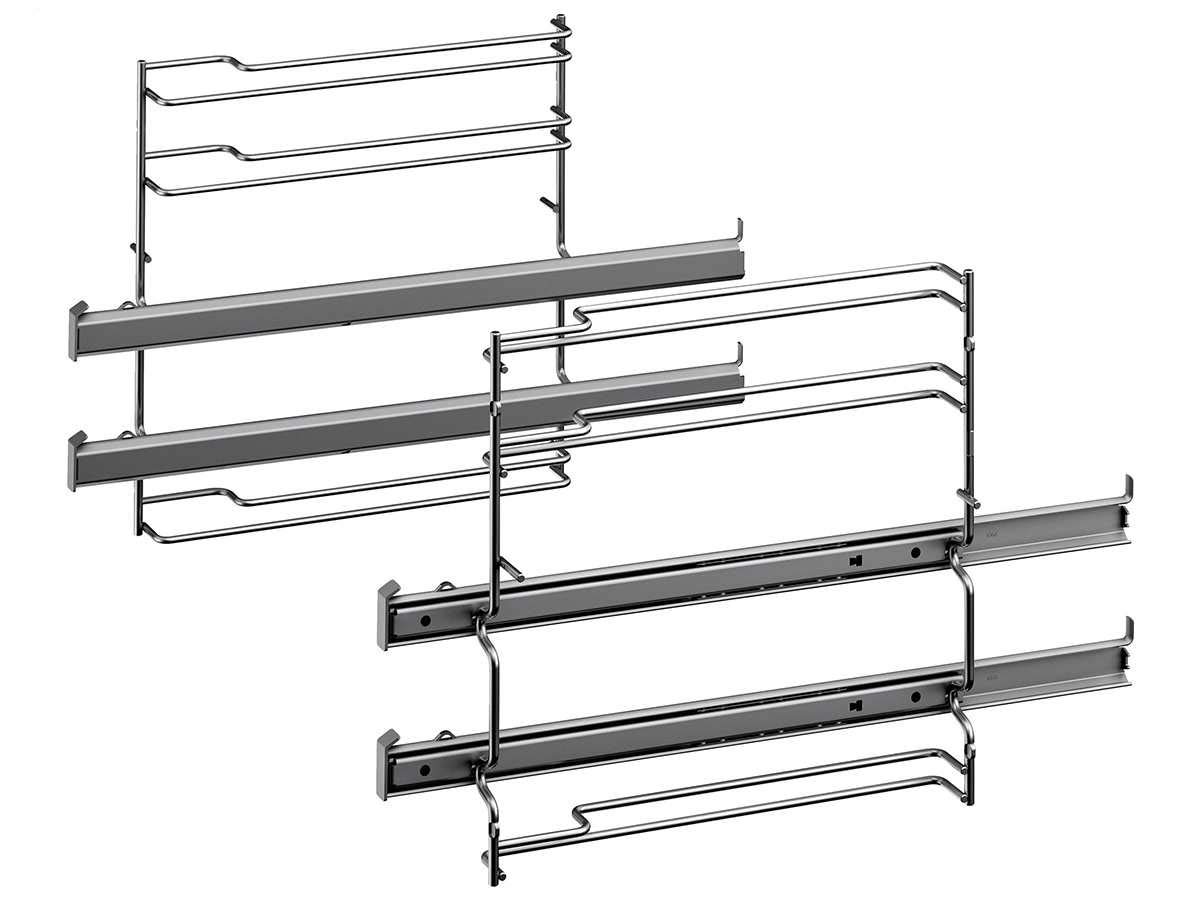 Bosch HEZ538200 Teleskopauszug 2-fach Edelstahl Zubehör für Backöfen
