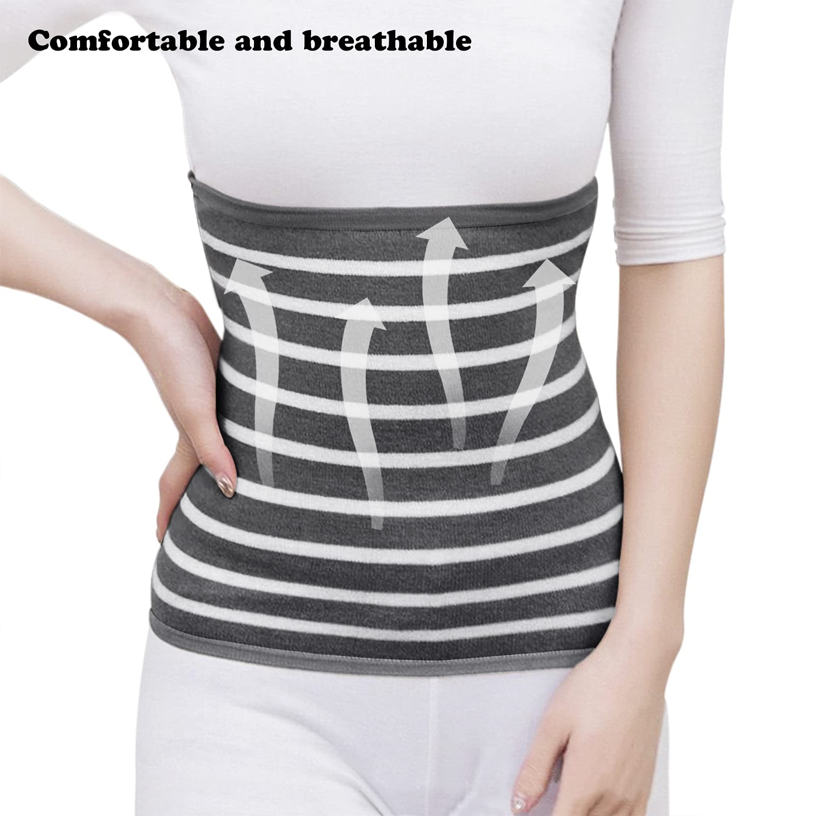 Fascia Lombare Termica In Cashmere - Calda, Avvolgibile, Per Donna, Taglia L, Ideale Per Inverno E Supporto Schiena