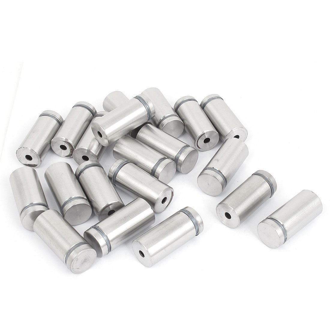 uxcell Frameless Glass 19mm x 40mm Stainless Steel Standoff