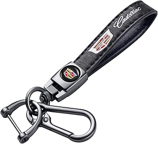 Genuine Leather Car Keychain Keyring Keychain Accessories Family Present(Black)