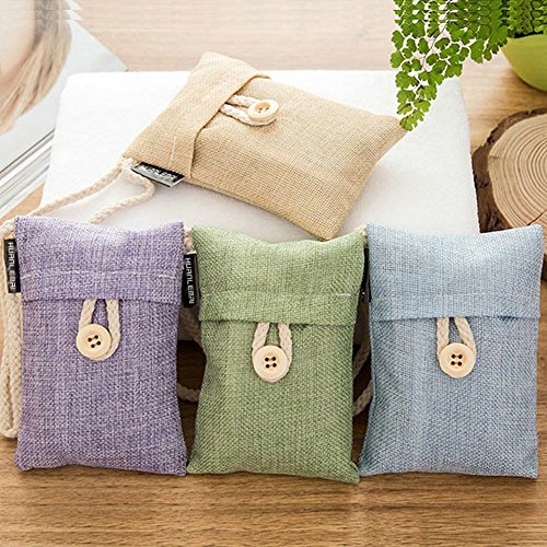 image for Huanlemai 100g*4 Bamboo Charcoal Air Purifying Bags, Home Activated Ca