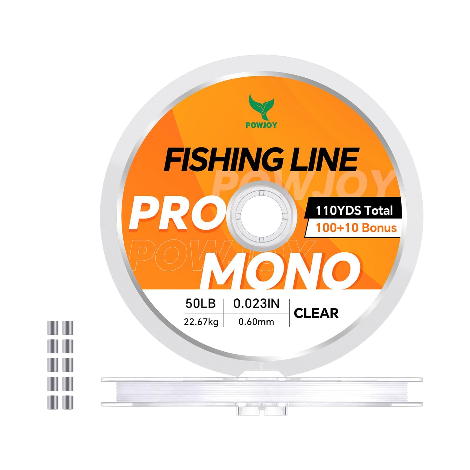 Monofilament Fishing Line with Knot Guide Cards for Beginners to Pro
