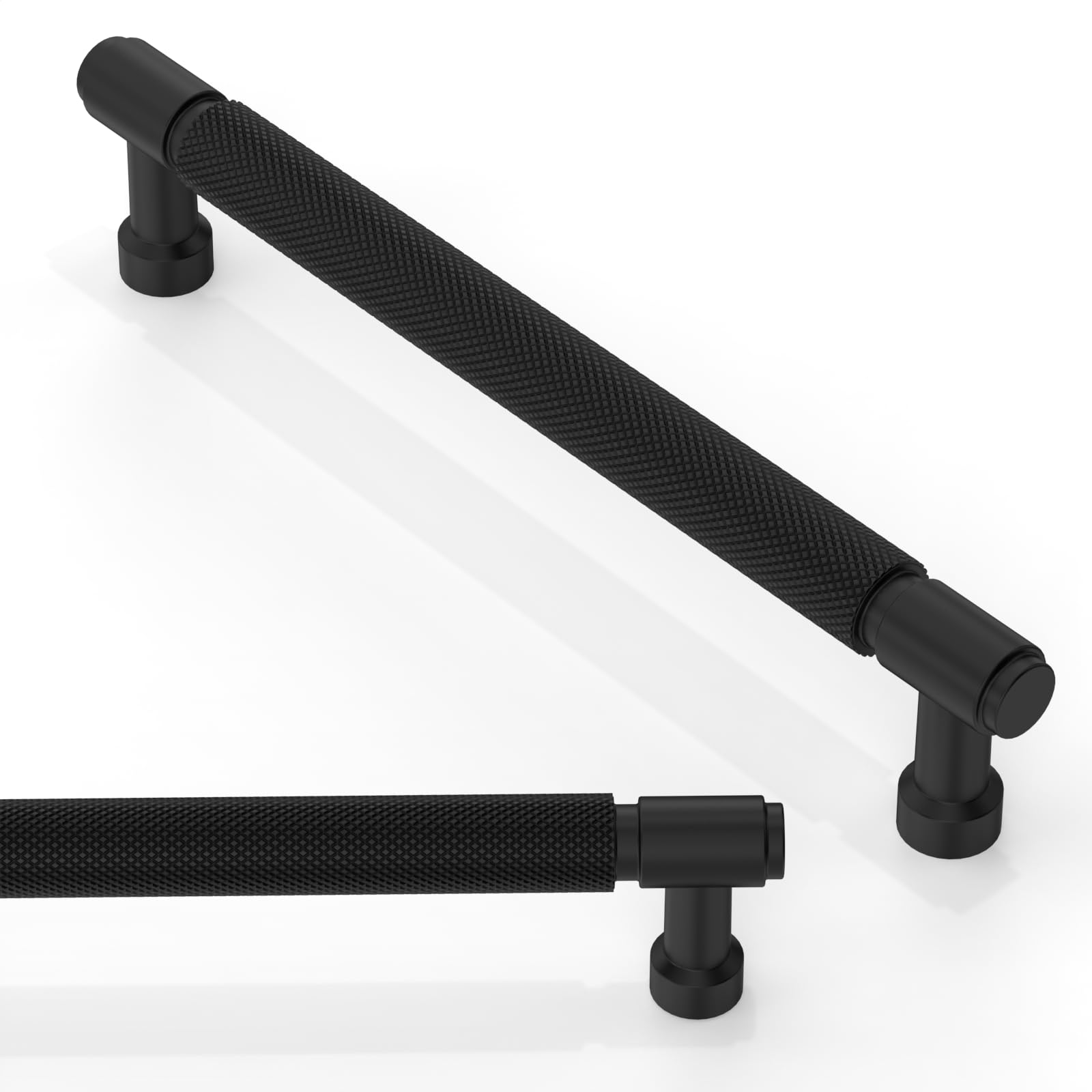 Asimerdeco 10 Pack Matte Black Cabinet Pulls 6.3 Inch(160mm) Kitchen Cupboard Handles Cabinet Hardware Drawer Pulls