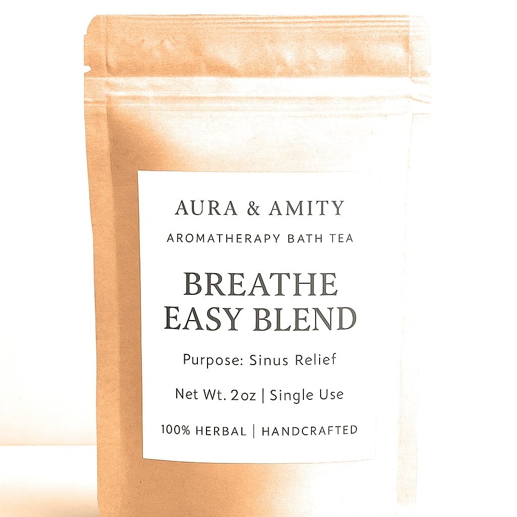 Aromatherapy Bath Tea – Herbal Soak Bags for Stress Relief, Sinus Relief & Skincare – 100% Natural, Handcrafted, Single Use Spa Ritual (Chamomile)