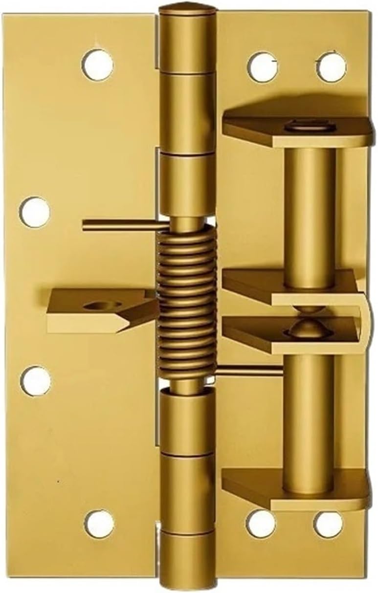 Heavy Duty Residential Hinges Hardwares Multifunctional Door Closer Automatic Closing Hinges Buffer Invisible Spring Hinge(Black)