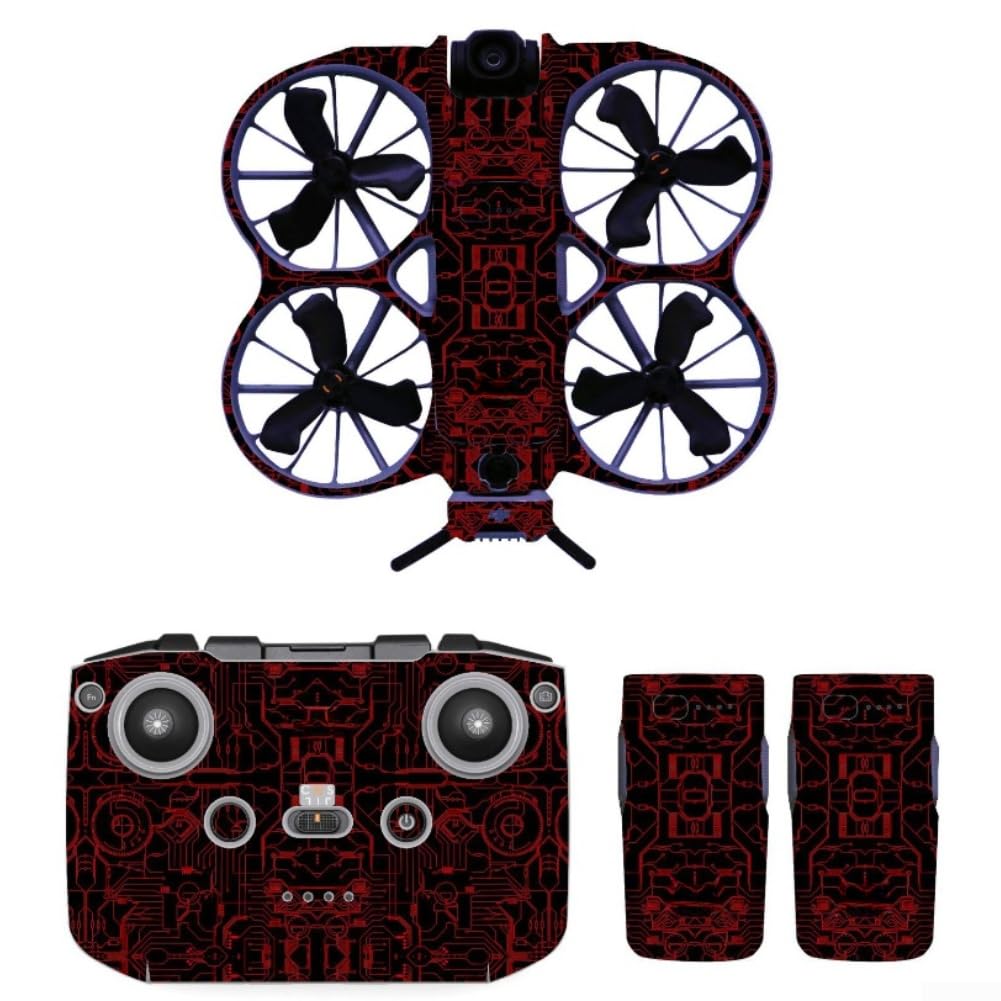 Körperaufkleber für DJI Neo 2, Bunte PVC Skins Kratzfeste Schutzfolie Wrap Decals für DJI NEO2(B)