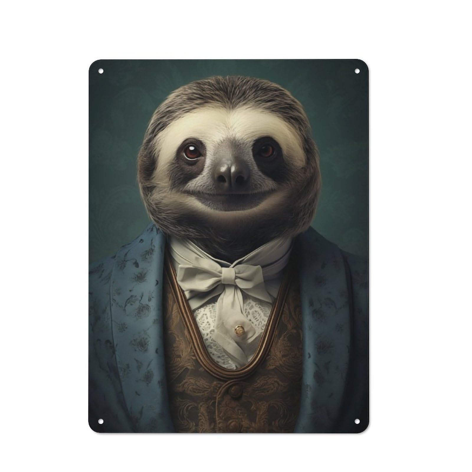 Junmoney Sloth Animal Funny Retro Metal Wall Decor 40X30cm, Metal Sign For Pub, Home Bar, Shed Or Man Cave, For Relaxed Wall Styling