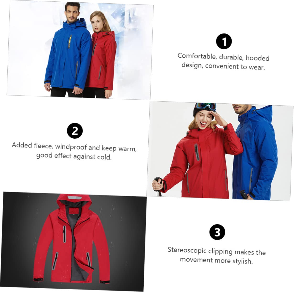 con Cappuccio Leggera per attività Outdoor per e Alpinismo Design Pratico e Stereoscopico