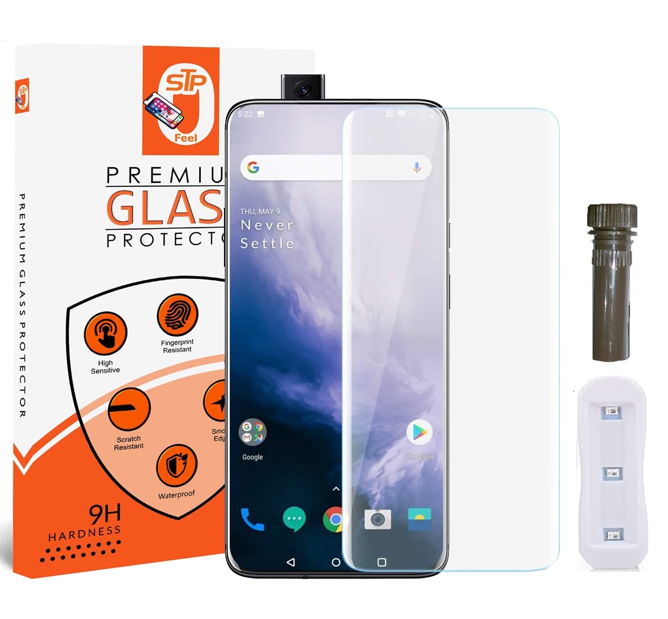 3 Pezzi Pellicola Protettiva Vetro per OnePlus 7T Pro (SOLO