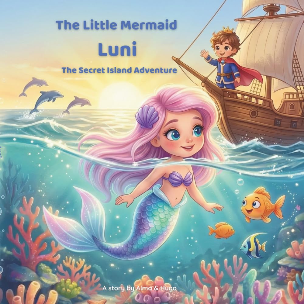 The Little Mermaid Luni – The Secret Island Adventure: A Magical Friendship Picture Book for Kids Ages 3-8 Bedtime Read-Aloud Ocean Adventure (The adventures of the little mermaid Luni)