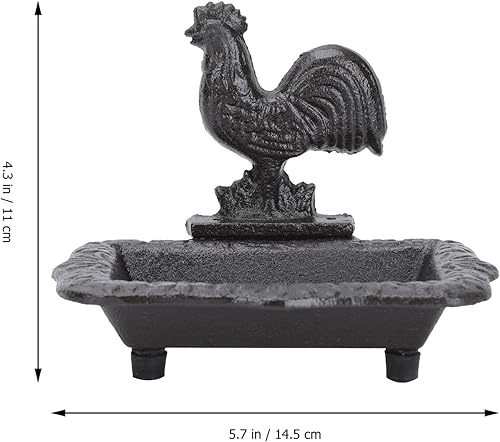 Miniatura 3 de NUOBESTY Antique Iron Wrought Soap Container Decorative Soap Box Retro Style for Home Bathroom Shower Holder