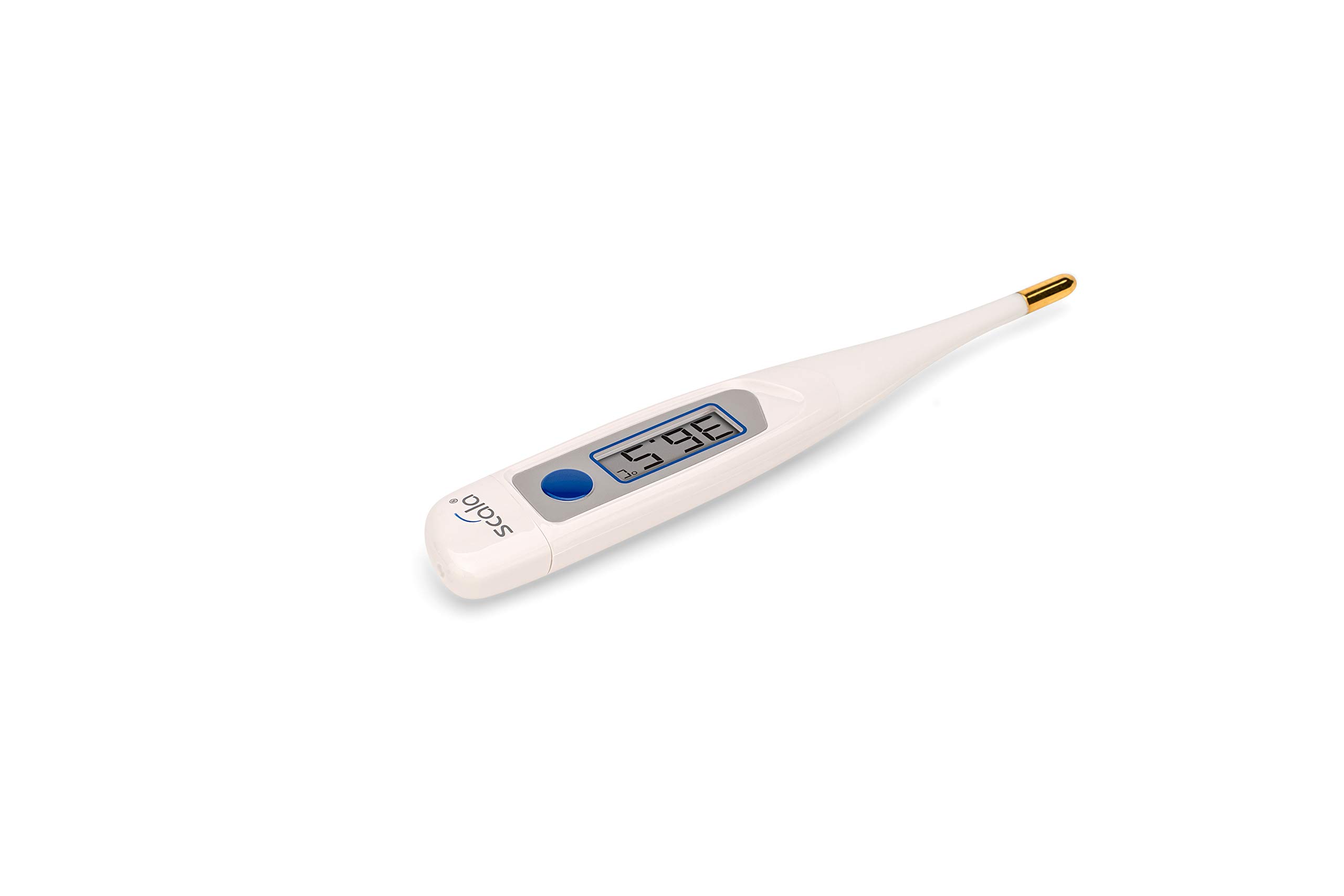 scala cyfrowy termometr kliniczny SC 42 flex Speed ​​10 s. Złota końcówka, biała