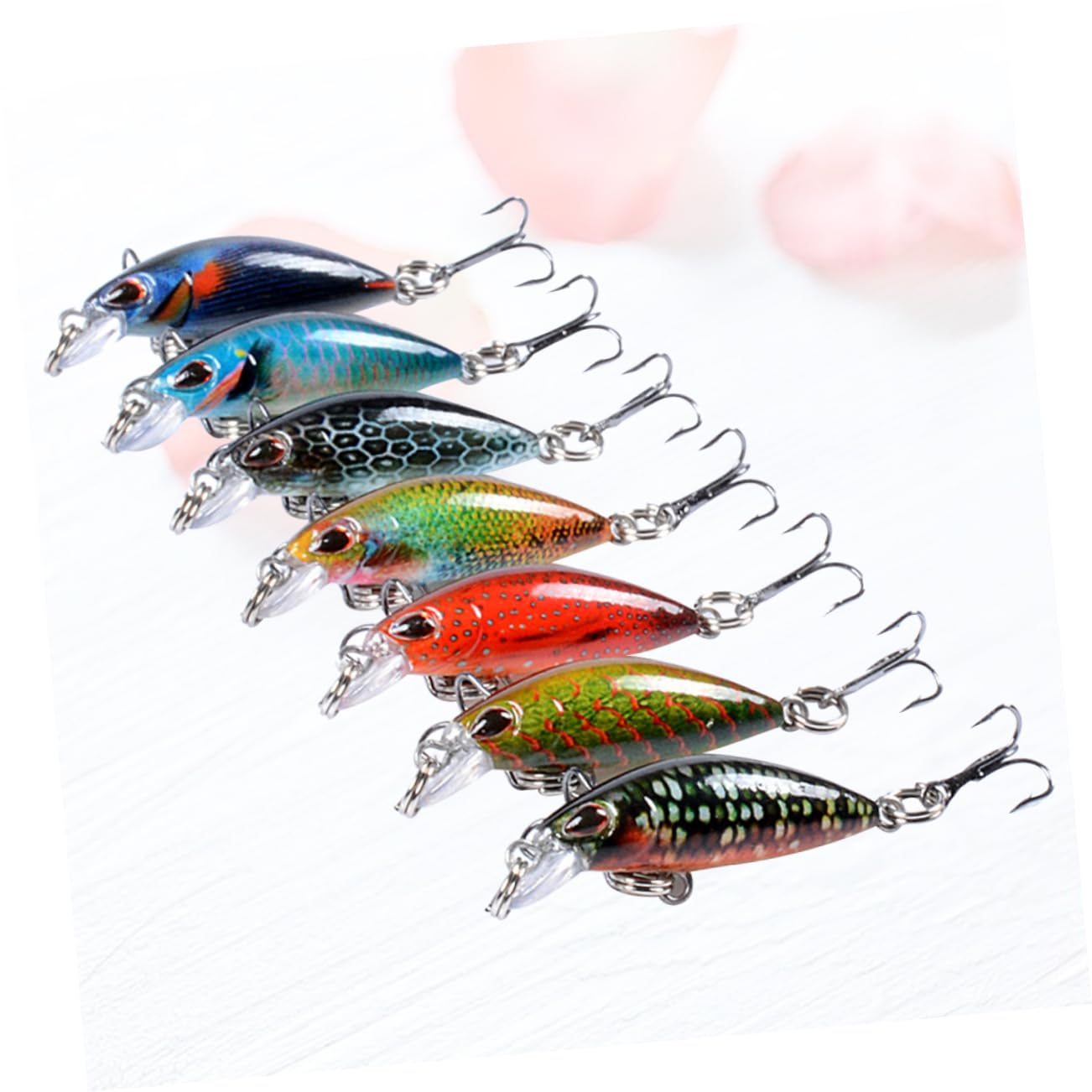 21 Pezzi Esche Da Pesca Affondanti Esche Di Acqua Dolce Da Pesca Dure D'Acqua Dolce Richiamo Del Basso Per Pesci Richiamo Dei Ciprinidi Da Alla Trota