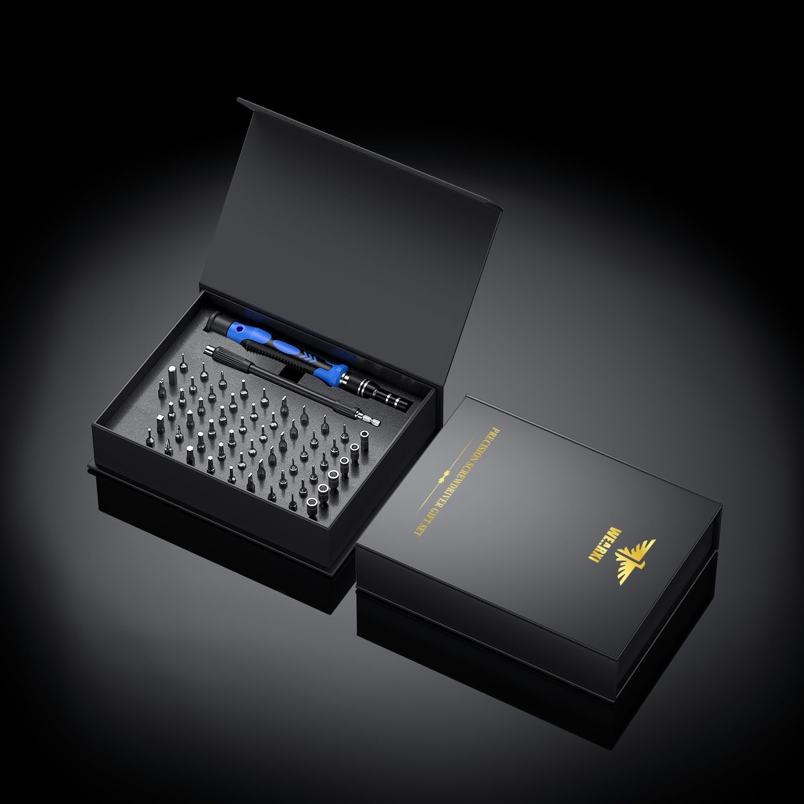 WEARXI Gifts for Men, 60 in 1 Precision Screwdriver Set, Multi Tool Gadgets Stocking Fillers for Men, Ratchet Screwdriver Bit Set, Mens Gifts for Dad Birthday Presents for Dad Christmas Gifts for Him