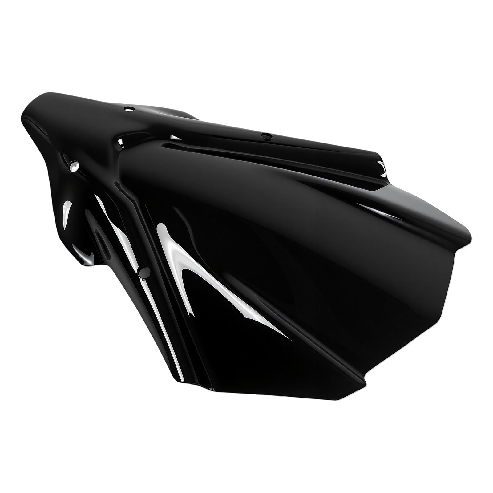 Ejoyous Szyba Przednia Motocykla Czarny Stop Aluminium i Deflektor ABS Dynamiczna Konstrukcja Aerodynamiczna Mocowanie śrubowe dla Kierowców MT 07 2021 2022 2023 2024