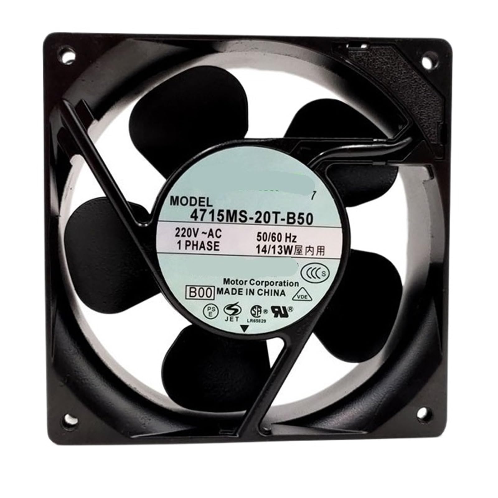 4715MS-20T-B50 220VAC 14/13W 12038 120 * 120 * 38mm 12CM Cooling Fan
