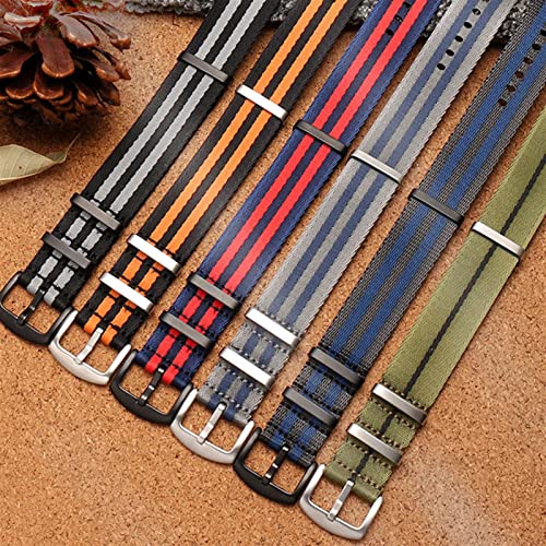 Bracelet nylon NATO 22mm étanche et résistant couleur B07
