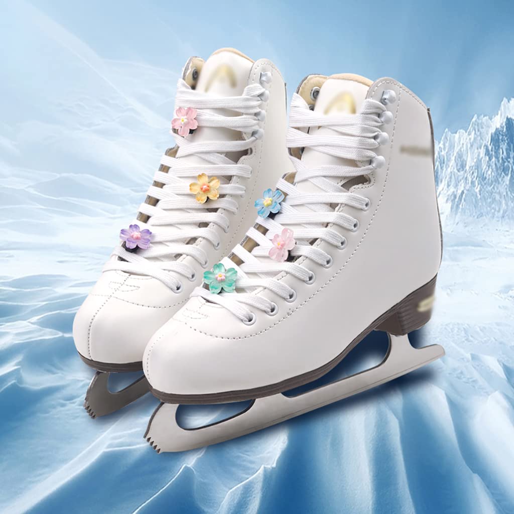 Lacets pour Baskets 1 Paire de Lacets de Patins de Hockey, Lacets for Patins de Hockey et de Glace, Lacets de Patins à roulettes de Hockey sur Glace, Polyester/Coton.