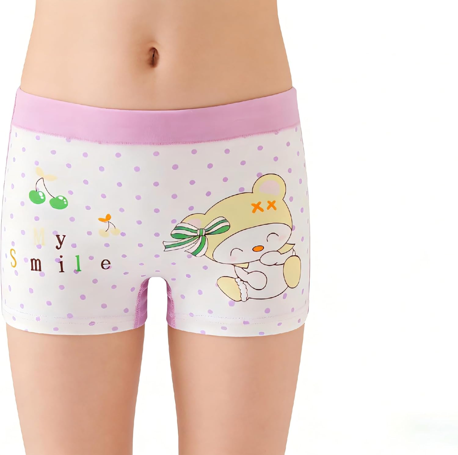 Girls Cotton Underwear Soft Boy Shorts Kids Boxer Briefs Panties(Pack of 5) - Image 5