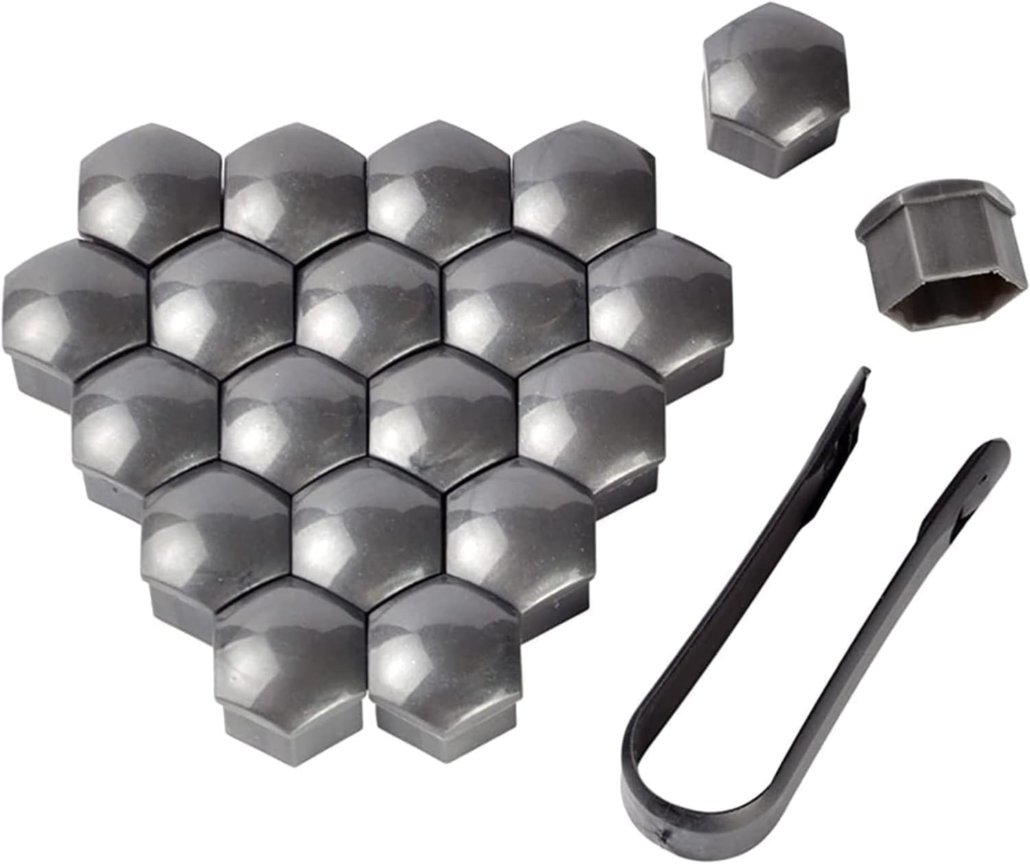 Radschraubenkappen 20 Stück 17mm Rot - Radmuttenab Produktbild-Vorschau 3