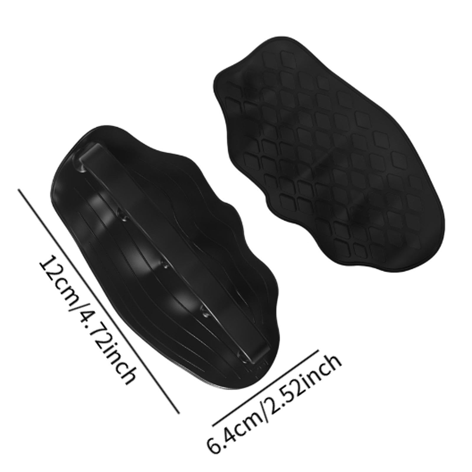 kowaku 2Pcs Weight Lifting Grips Pads with Carrying Bag Ergonomic Anti Slip Hand Protector for Crosstraining Exercise Bar Gymnastics, Black