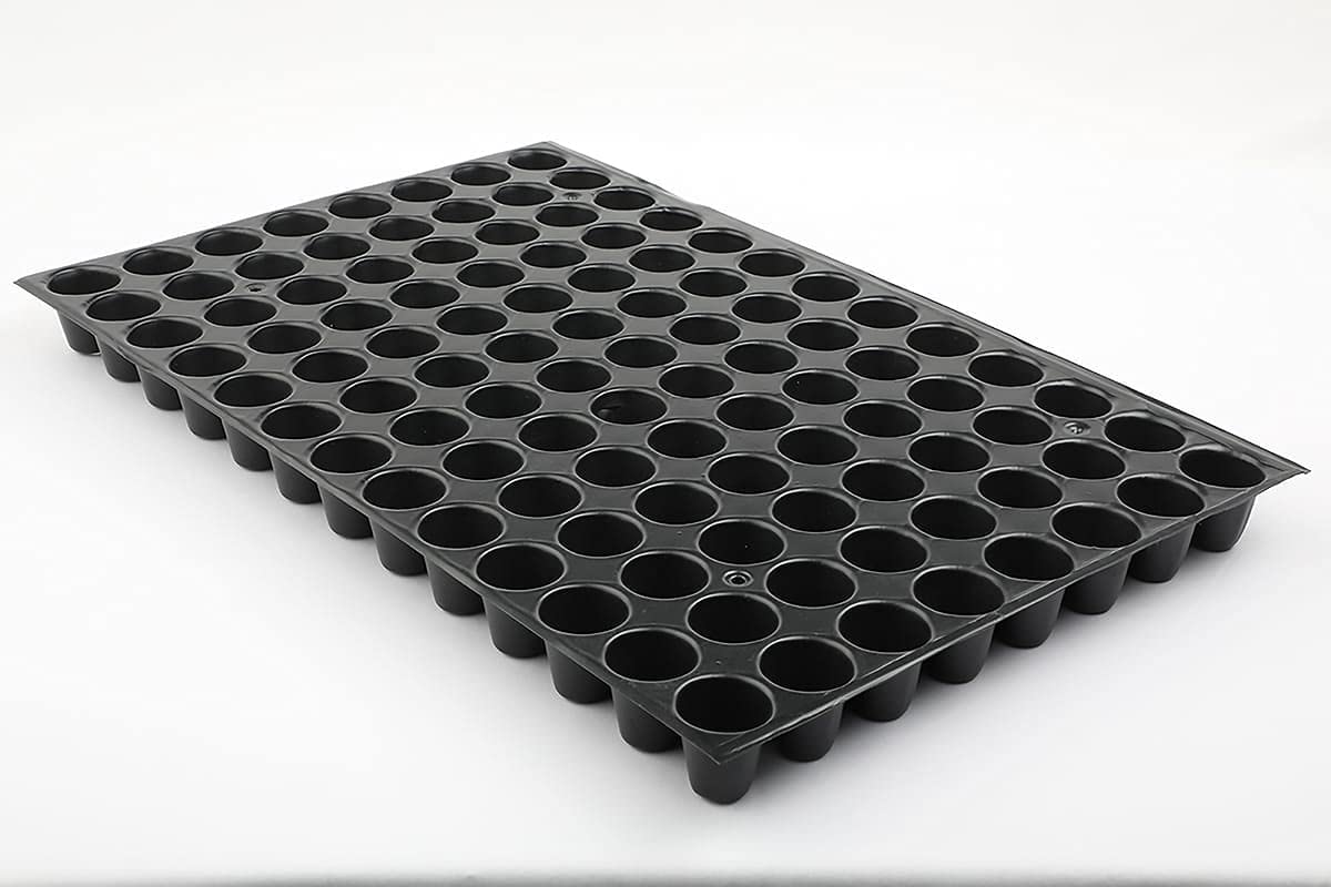 RADHA KRISHNA AGRICULTURE® Mini Pots for Outdoor & Indoor Gardening | Germination Pro Tray for Your Garden | Reusable Plastic Seedling Tray 98 Cavity Holes or Cells | (2 pcs, 0.6 MM Cups, Black) (B0BT87J193) Amazon Price History, Amazon Price Tracker