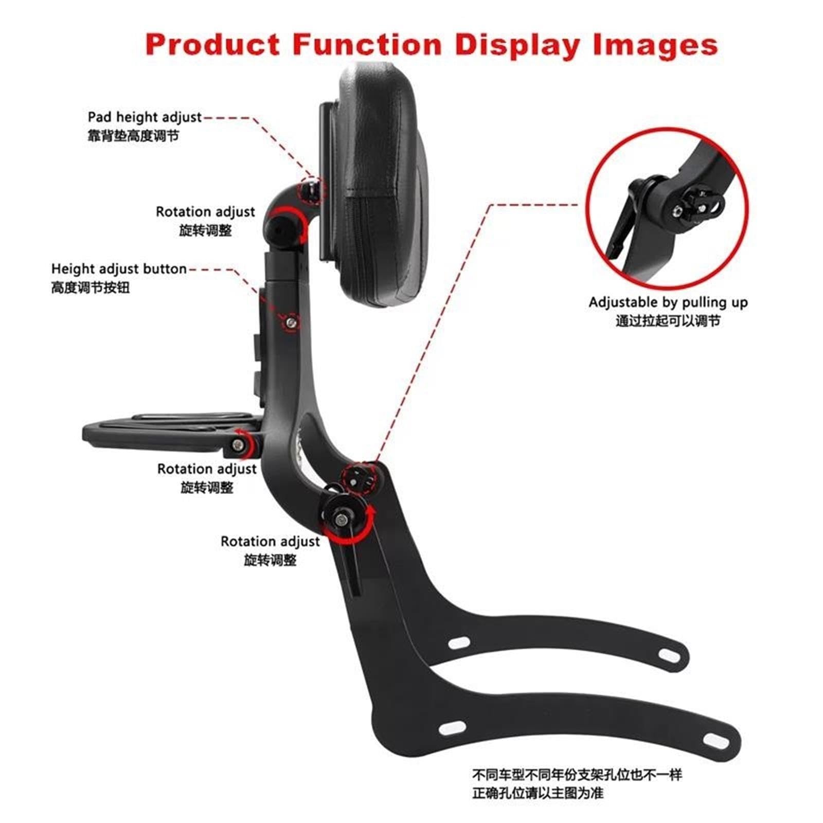 Oparcie dla pasażera Do Kawasaki Vulcan S 650 S650