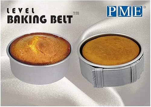 Miniatura 4 de PME Level - Cinturón para hornear para sartenes redondas y cuadradas, 42 x 4 pulgadas, gris