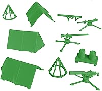 Vista 8 de BMC Classic - Juego de accesorios de plástico para hombre, 10 unidades de campamento militar, fabricado en EE. UU