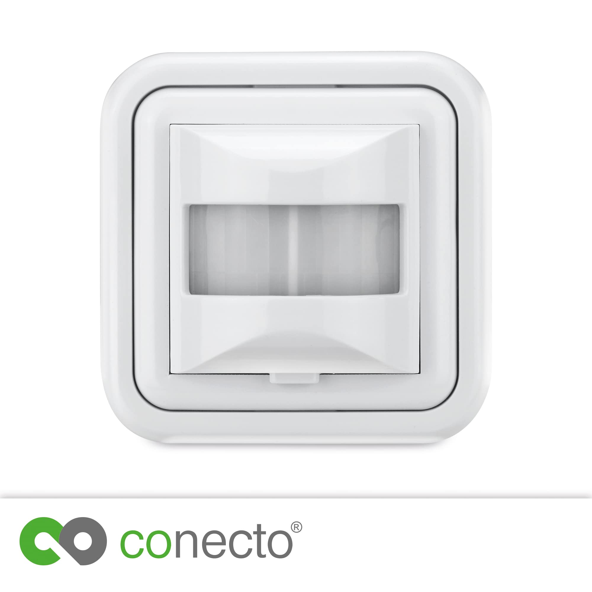 conecto Detector de Movimiento de Pared por Infrarrojos, ángulo de detección de 160°, Montaje Empotrado en Pared, IP20, Blanco (Paquete de 2)