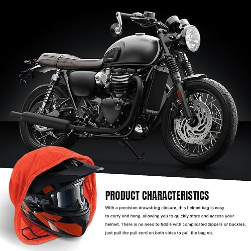 Miniatura 7 de Bolsa para casco de motocicleta, bolsas para casco, bolsa con cordón para casco, bolsa de viaje, mochilas para casco, organizador de casco de