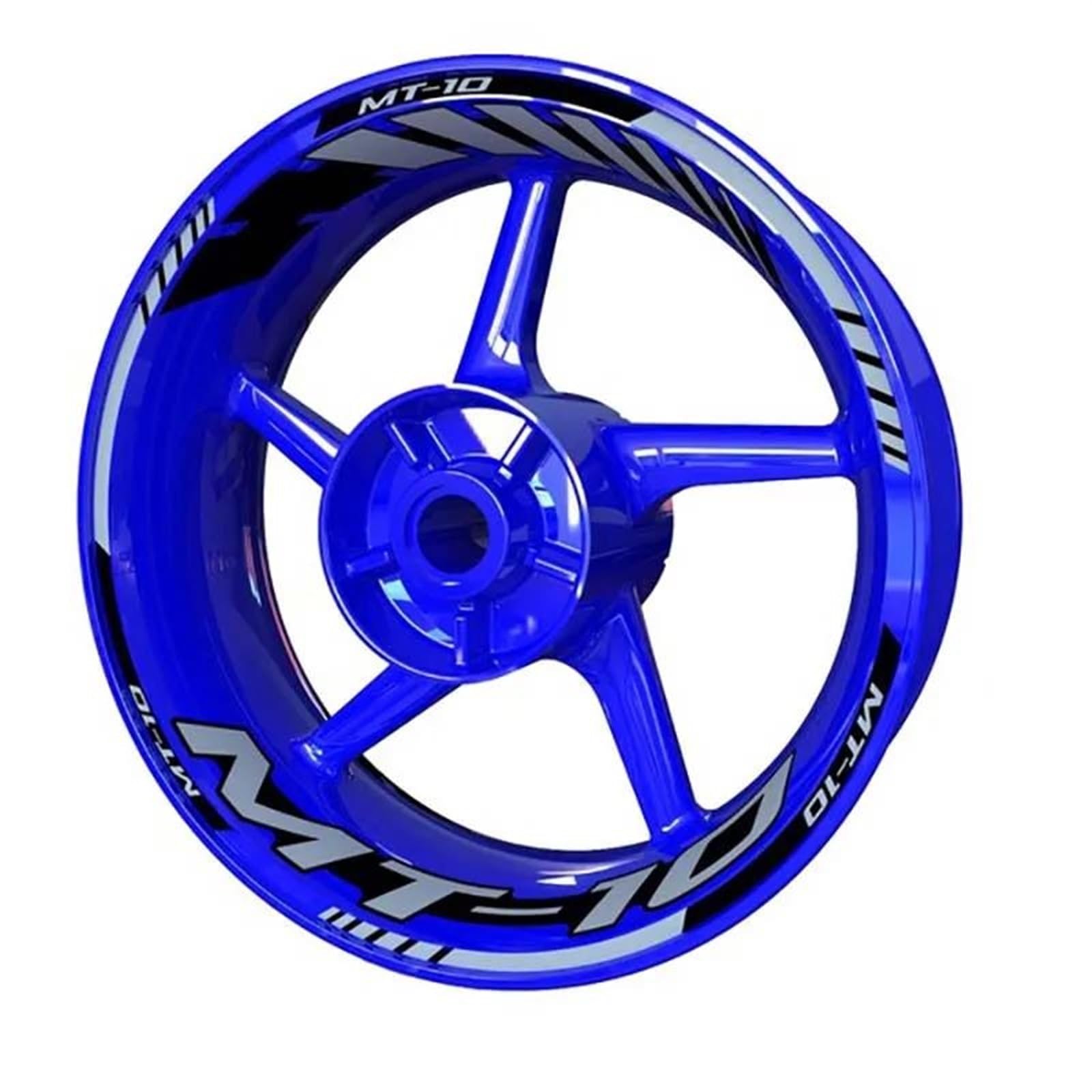 Motorcycle Accessories Wheel Stickers Reflective Decals Rims for Yamaha MT10 MT 10 SP(Style 8)