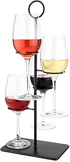True Hover Flight Server Made of Iron, Holds 4 Stemmed Wine Glasses or C...