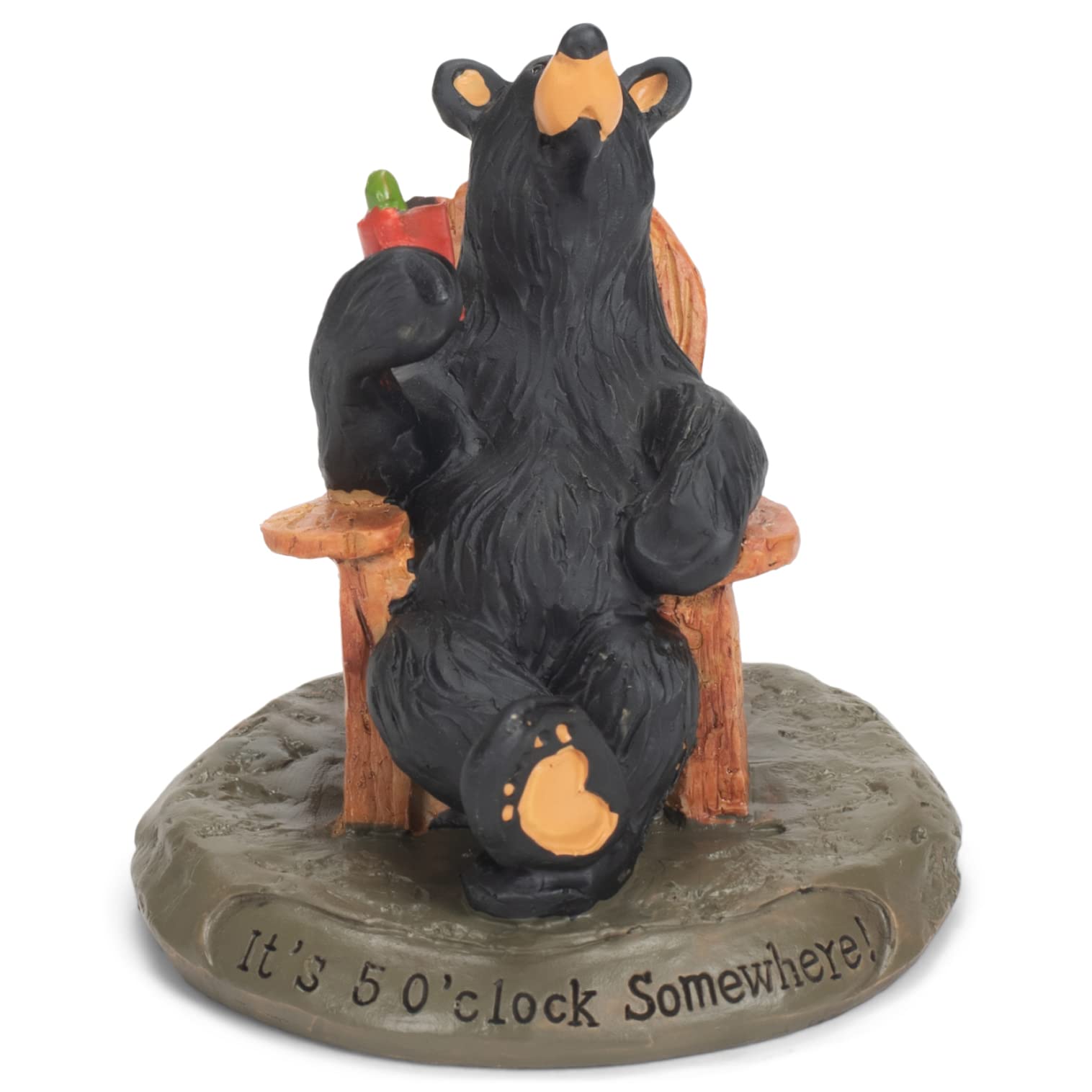 Demdaco 5 O'Clock Somewhere Figurine, Black