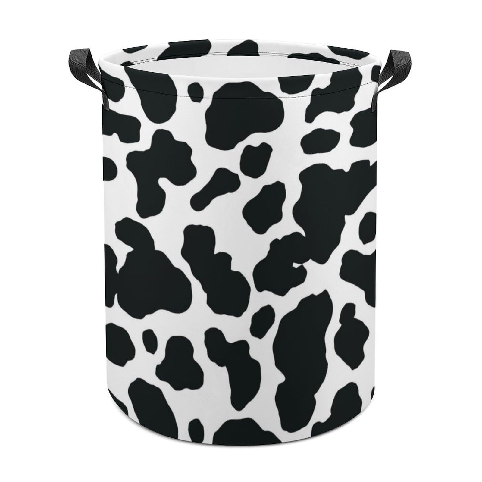 Lyfthologen Laundry Hamper, Cow Laundry Basket, Washing Basket with Handle