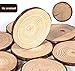 ilauke Natural Wood Slices 8 Pcs 16-17cm Circle Wooden Discs Unfinished Log Wooden Rounds for Arts Crafts Wall Decor Wedding Christmas DIY Projects