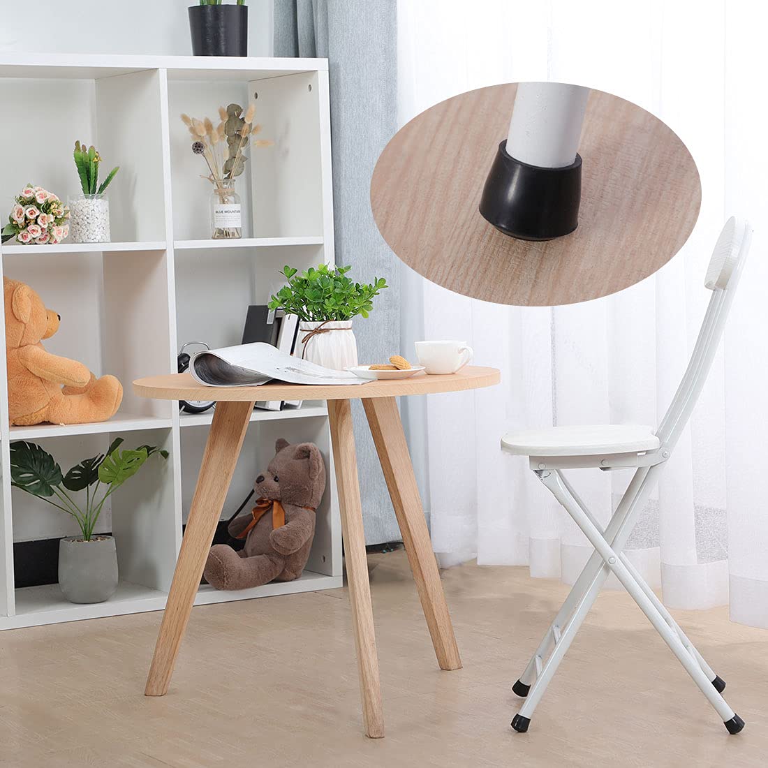 Sourcing Map 20pcs Embout Pied Chaise Bouchon Tampon Capuchon Protection Jambe Meuble Plancher Anti-dérapant En Caoutchouc Diamètre Intérieur 16mm