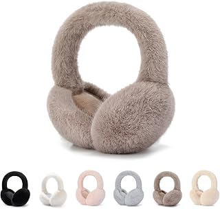 Ear Muffs for Women,Winter Ear Warmers,Women Earmuffs Faux Fur for Winte...