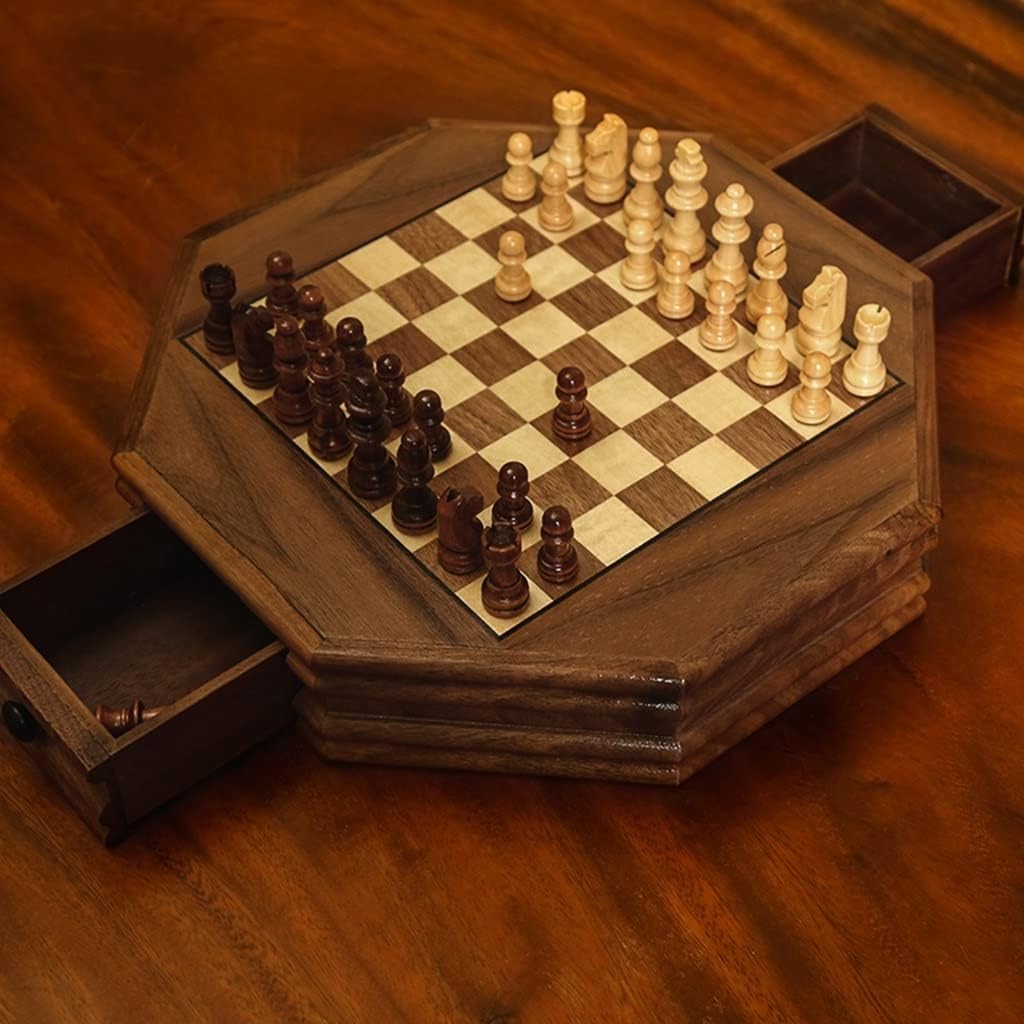 Jeux d'échecs magnétiques en Bois Grand Jeu d'échecs Tournoi échecs