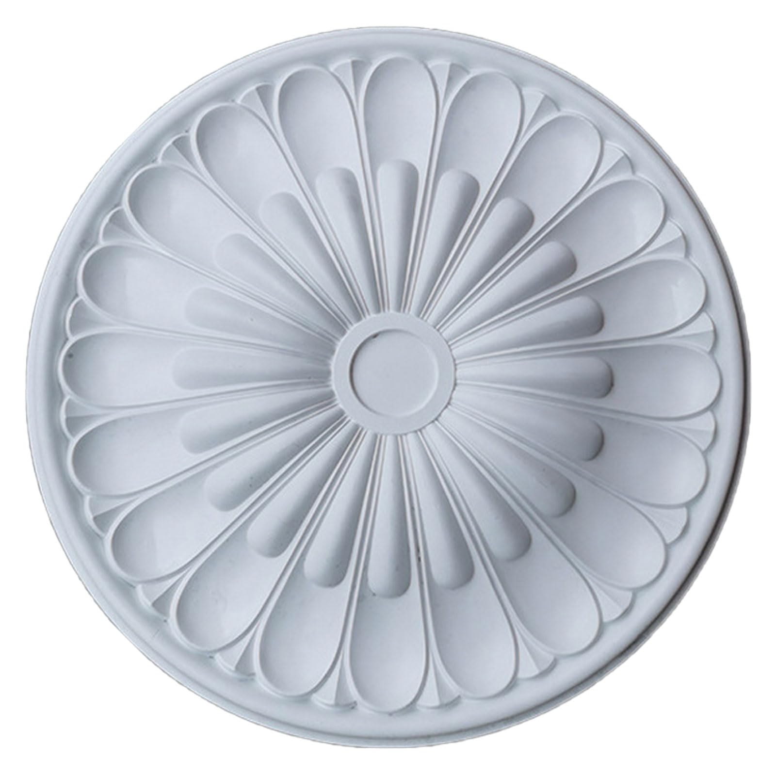 Foelanne White H White Round Pu Ceiling Medallion, Multiple Sizes 24.5-67Cm(,67Cm)