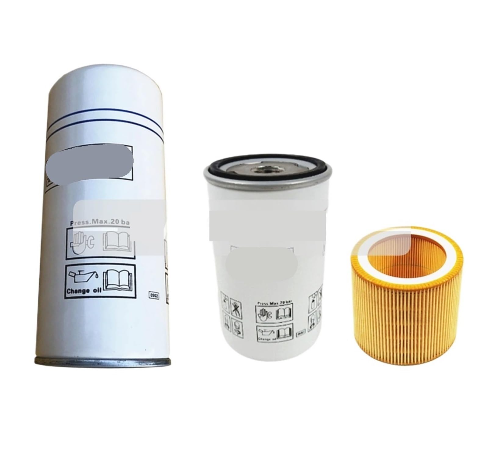 ZVQYSGIW 2200902354 Filter Kit Element Cartridge Fits Air Compressor
