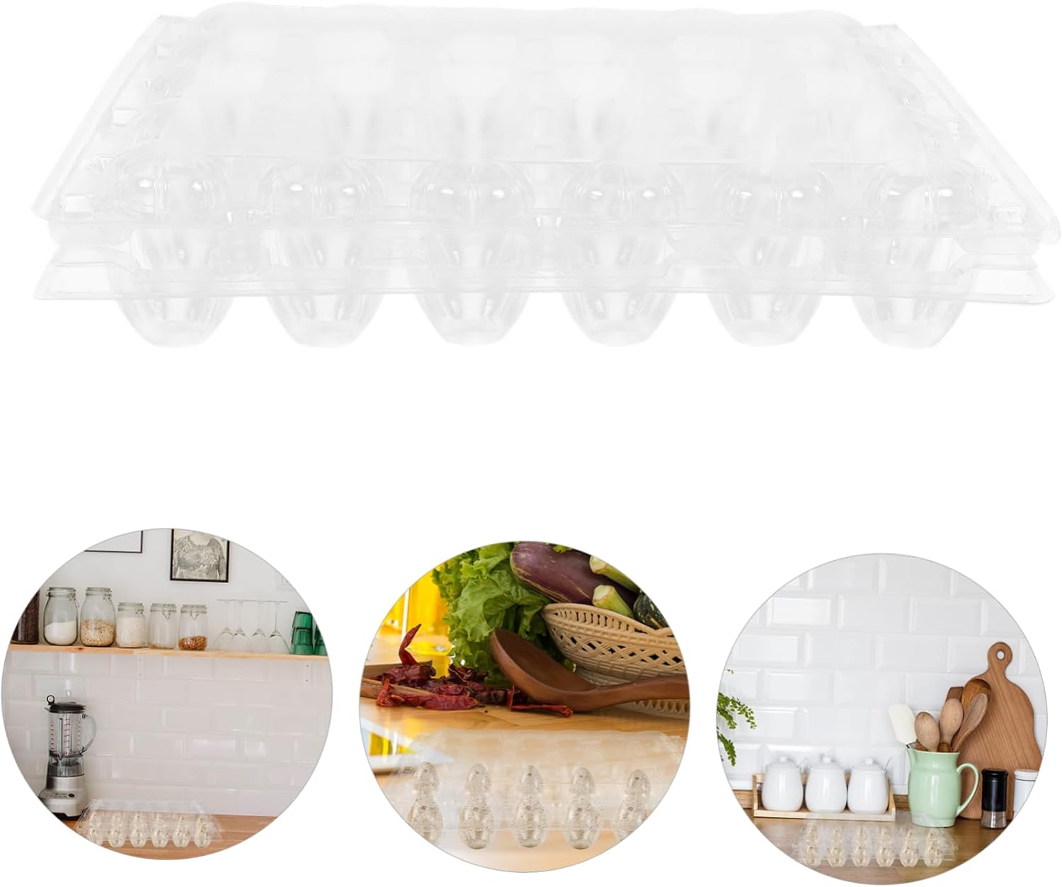 PRETYZOOM 25pcs Reusable Plastic Quail Trays Holders for Household Use Lightweight Quail Containers for Supermarkets and Kitchens Wear-resistant Design