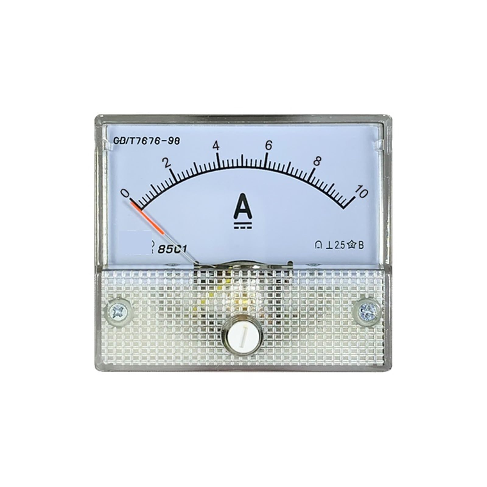 85c1-a ampèremètre cc milliampèremètre microampèremètre 50ua/200MA/1A/2A/3A/5A/10A/15A/20A panneau analogique amplificateur testeur Direct pointeur courant 1 pièces (Size : DC 100uA, Color : DC2mA)