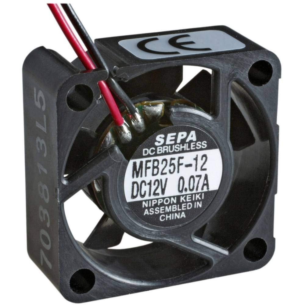 SEPA MFB25F12 Axialventilator, 12 VDC, 4,2 m³/h, Abmessungen 25x25x10 mm