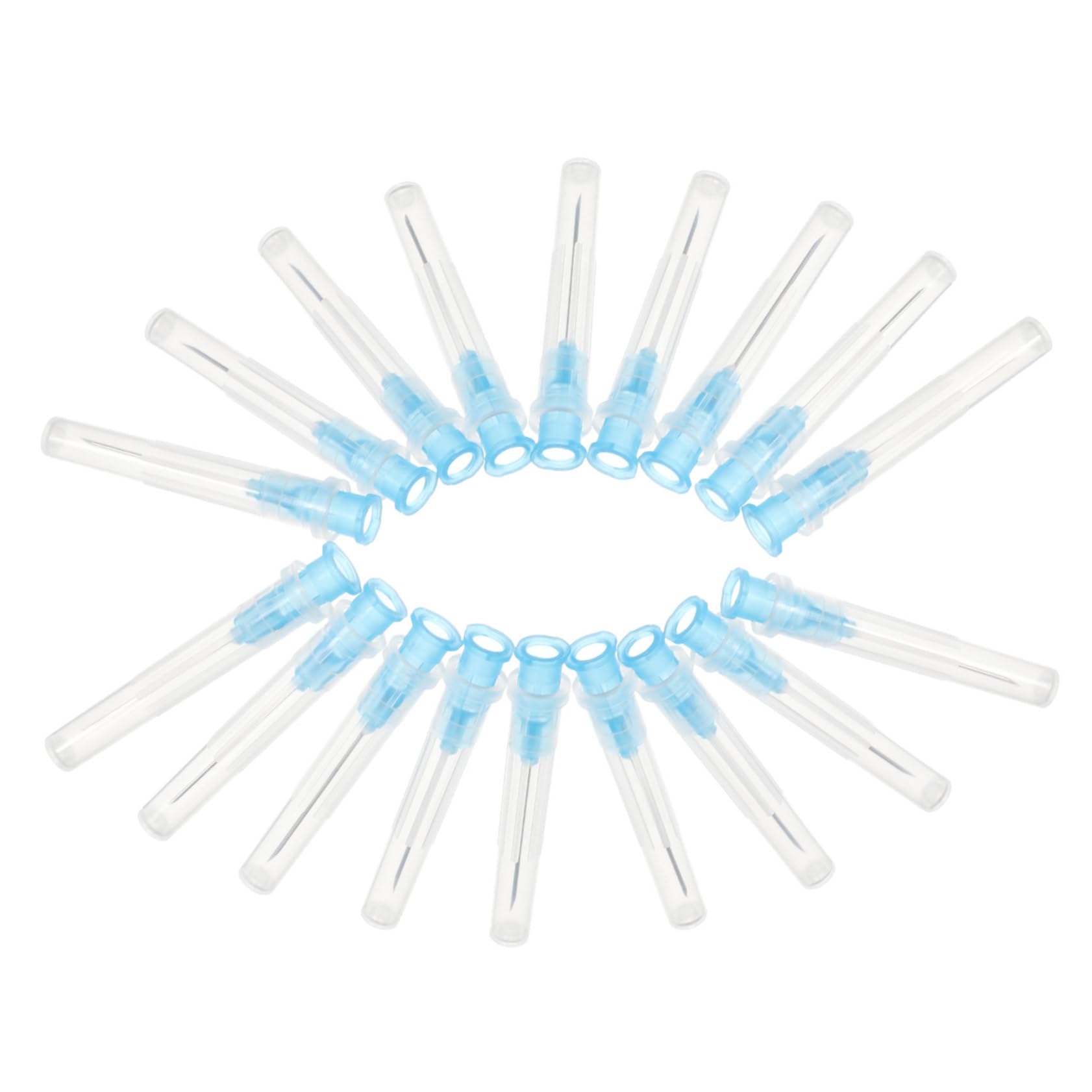 MUCKLILY 100pcs Laboratory Dispensing Needles Test Needle Piercing Needle Container Disposal Needles for Piercing para Piercing Fake Dermal Piercing Lock Needle Plastic