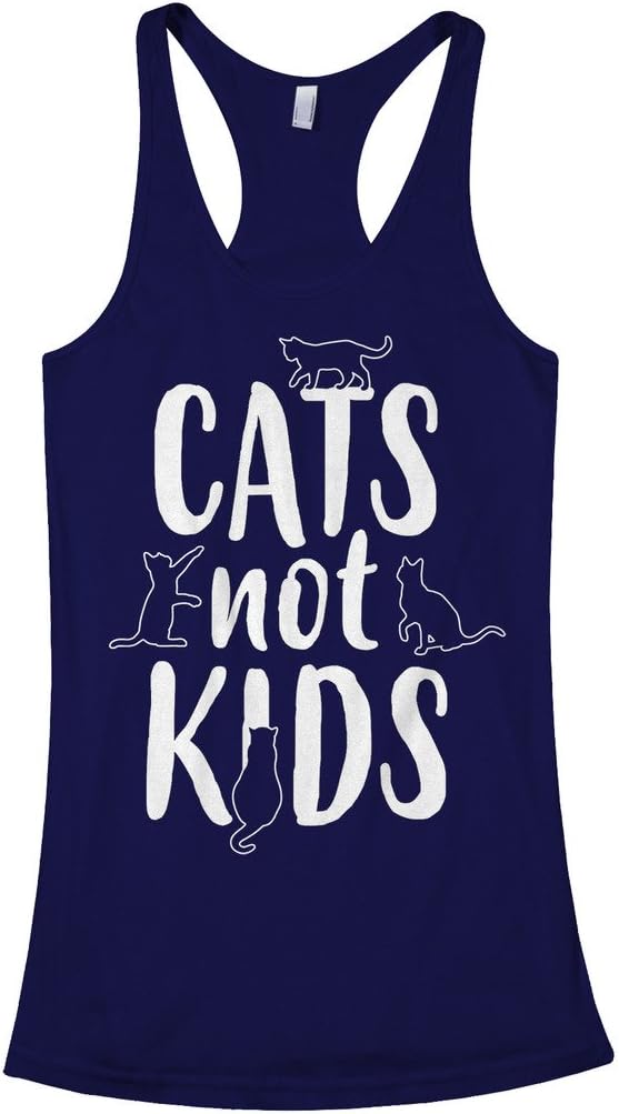 Threadrock Women's Cats Not Kids Racerback Tank Top