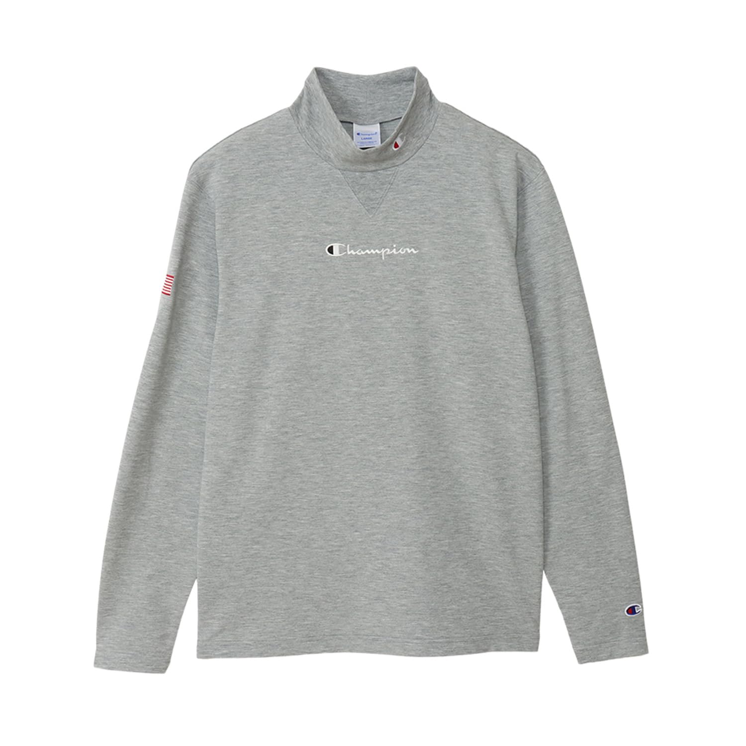 チャンピオンゴルフモックネックMサイズグレー Amazon | [チャンピオン] 長袖 丸首 UVカット 速乾 保温 ストレッチ